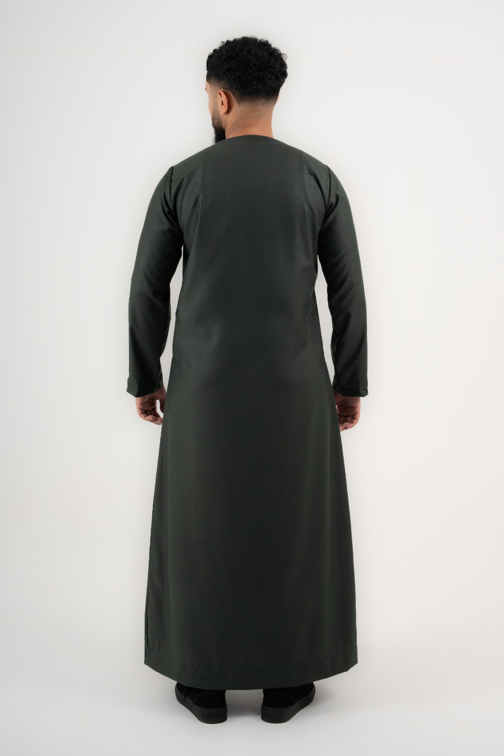 Rajul Qamari Emirati Bottle Green Mens Thobe Jubbah Kids