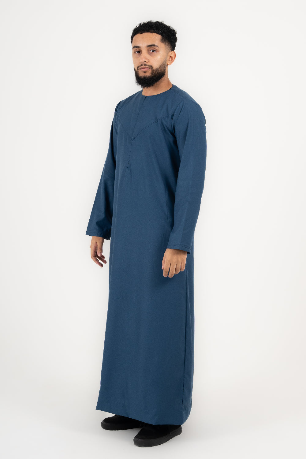 Rajul Qamari Emirati Teal Blue Mens Thobe Jubbah Kids