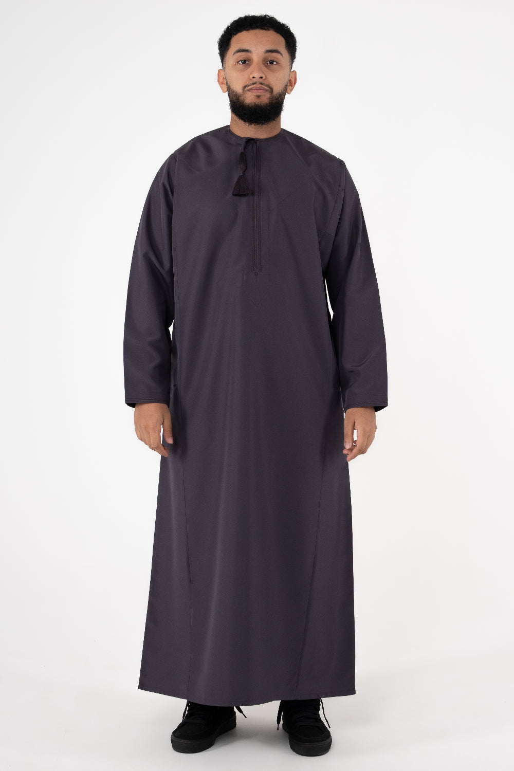 Rajul Dhīrwah Omani Aubergine Mens Thobe Jubbah