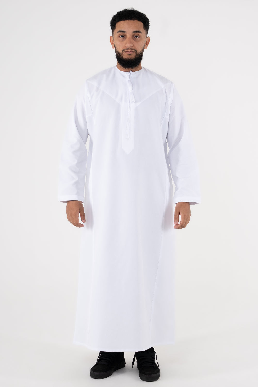 Rajul Dhīrwah Omani White Mens Thobe Jubbah