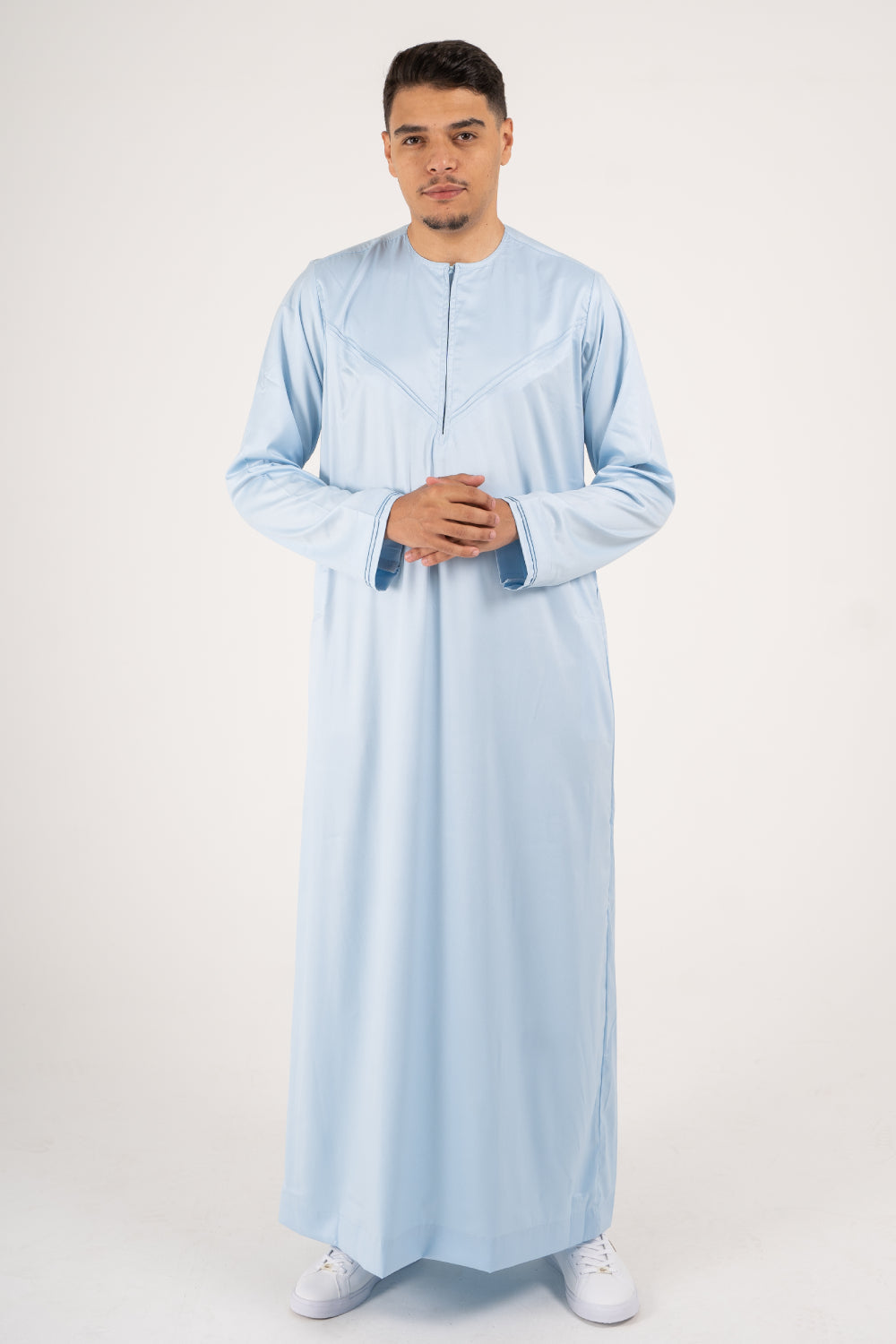 Rajul Emirati Sky Blue ST Mens Thobe Jubbah