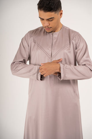 Rajul Emirati Champaigne ST Mens Thobe SLIM FIT ONLY Kids