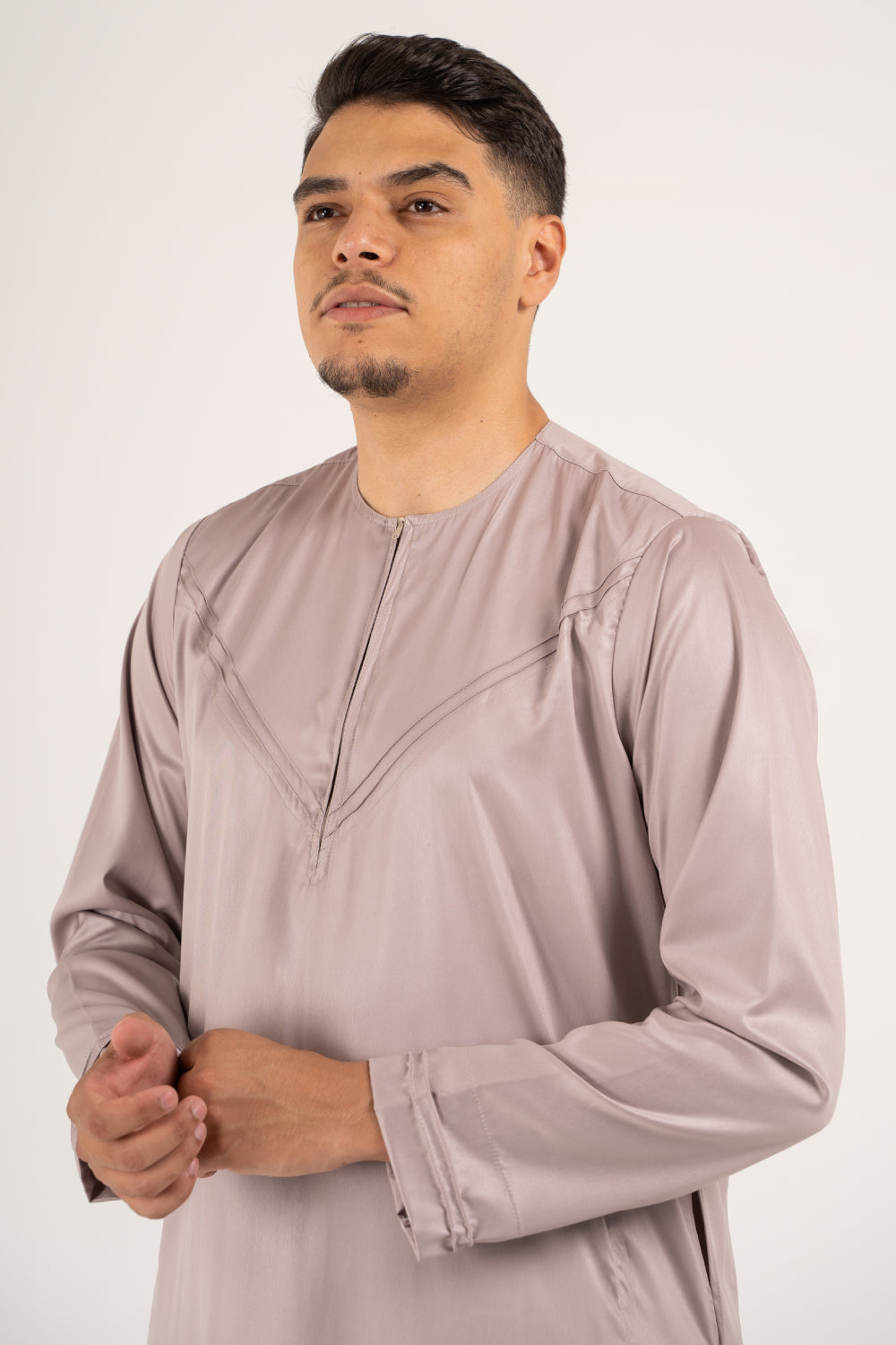 Rajul Emirati Champaigne ST Mens Thobe SLIM FIT ONLY