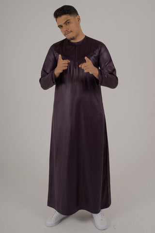 Rajul Emirati Burgundy ST Mens Thobe Jubbah SLIM FIT ONLY Kids