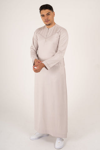 Rajul Emirati Stone ST Mens Thobe Jubbah SLIM FIT ONLY