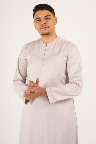 Rajul Emirati Stone ST Mens Thobe Jubbah SLIM FIT ONLY