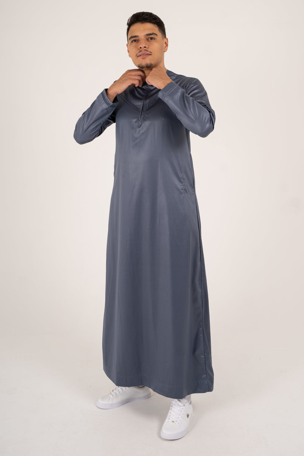 Rajul Emirati Slate Grey ST Mens Thobe Jubbah SLIM FIT ONLY Kids