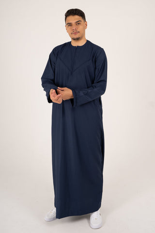 Rajul Emirati Navy TR Mens Thobe Jubbah