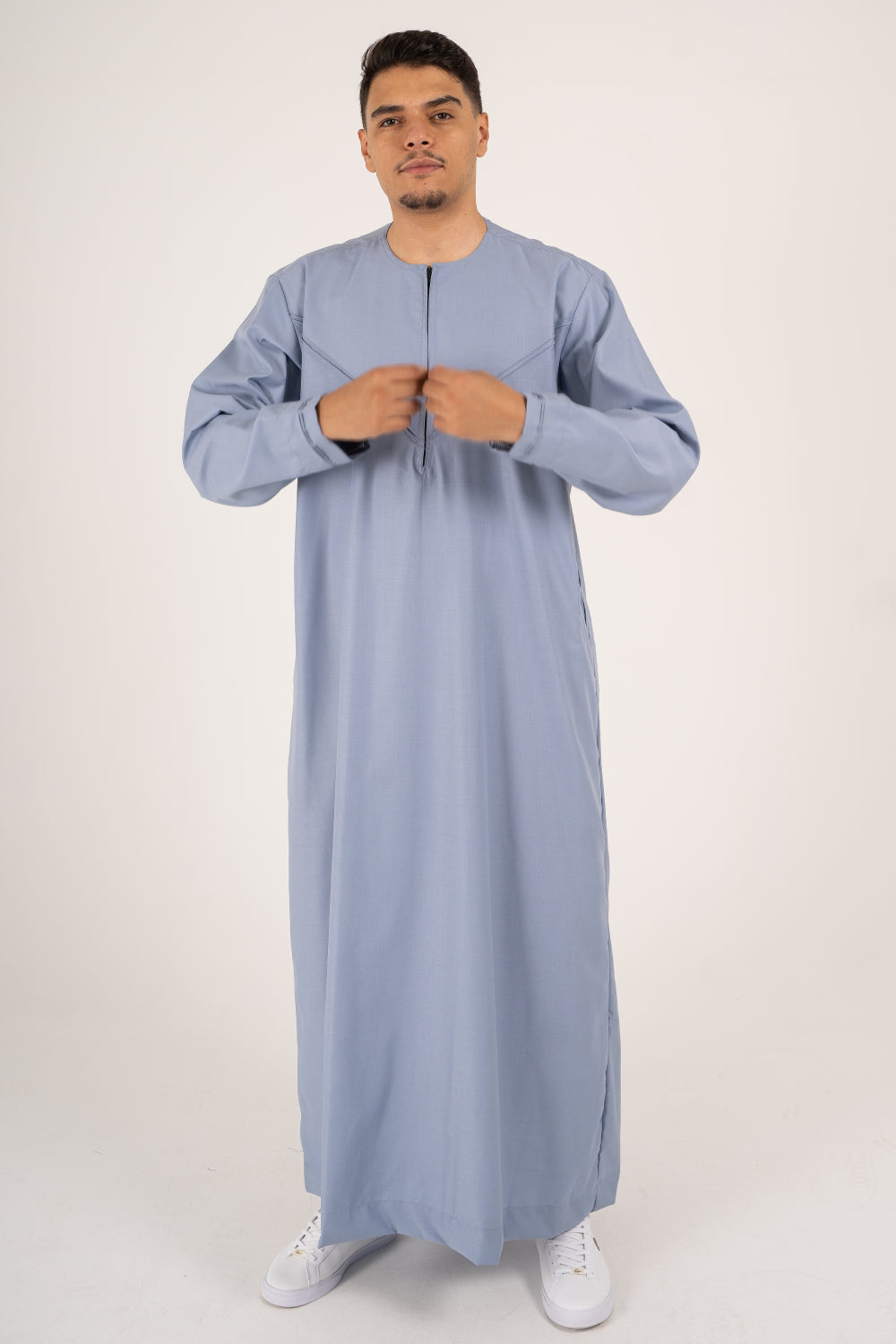 Rajul Emirati Duck Egg TR Mens Thobe Jubbah