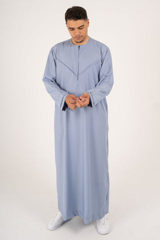 Rajul Emirati Duck Egg TR Mens Thobe Jubbah Kids