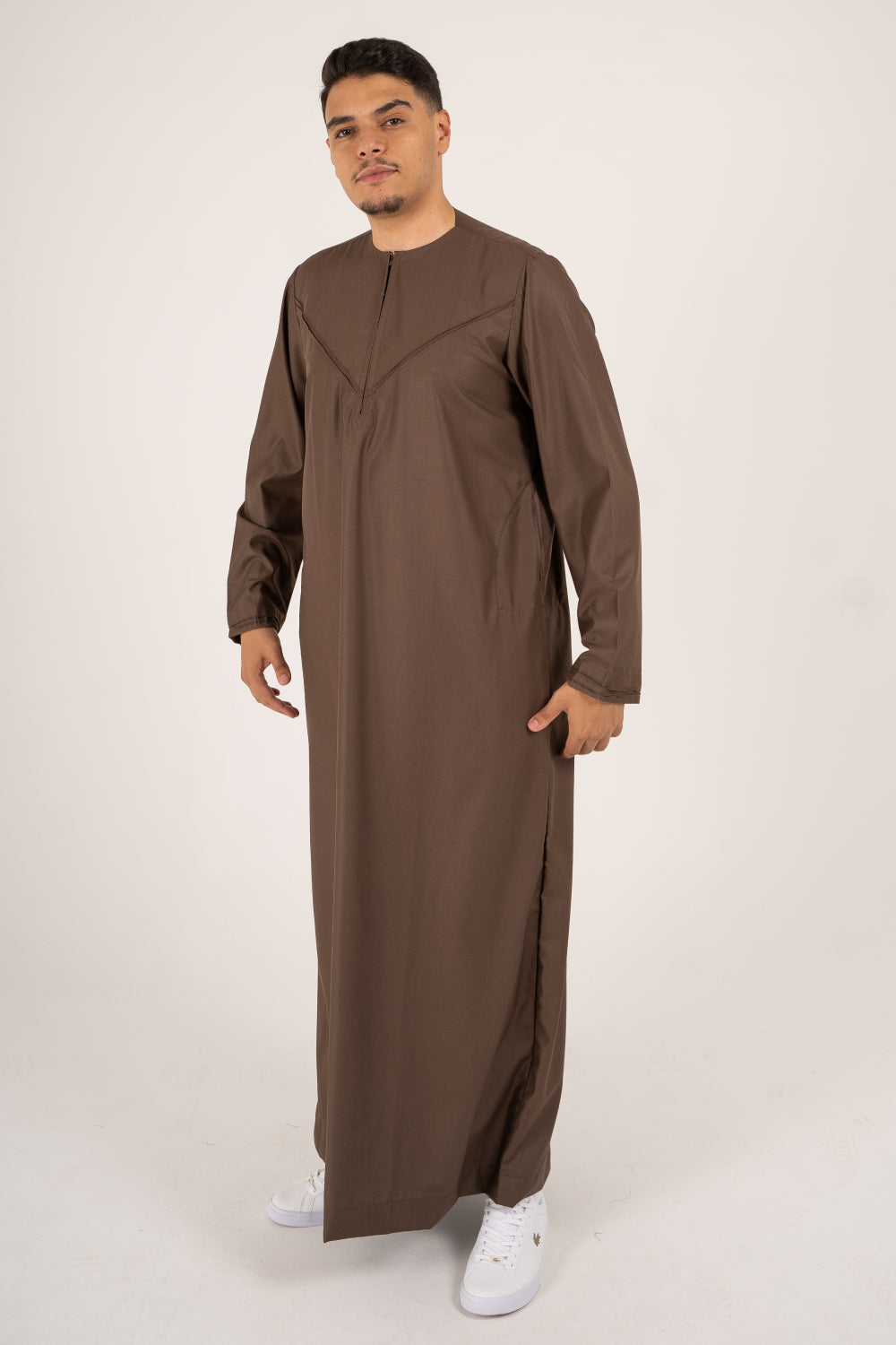 Rajul Emirati Choc Brown TR Mens Thobe Kids