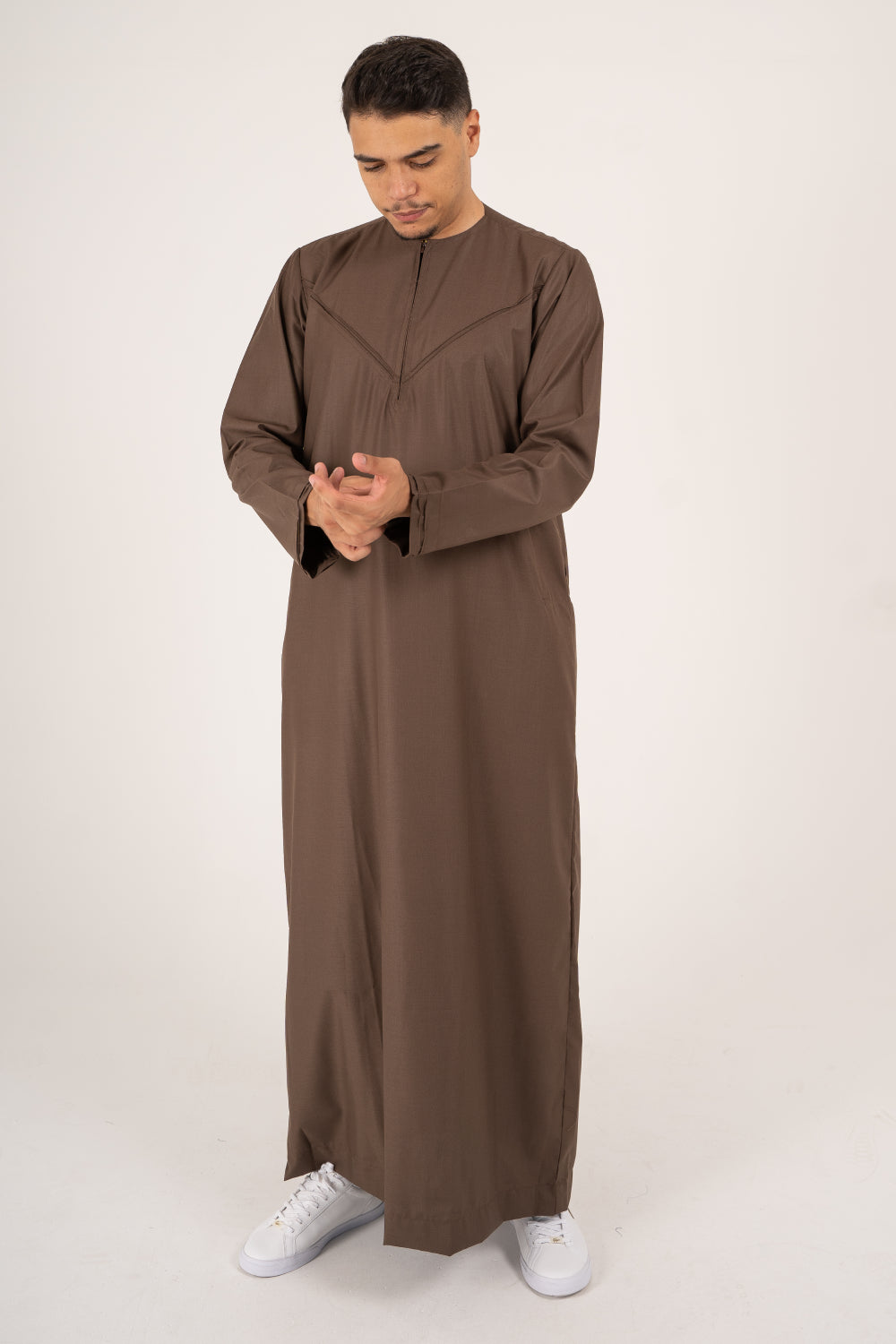 Rajul Emirati Choc Brown TR Mens Thobe Kids