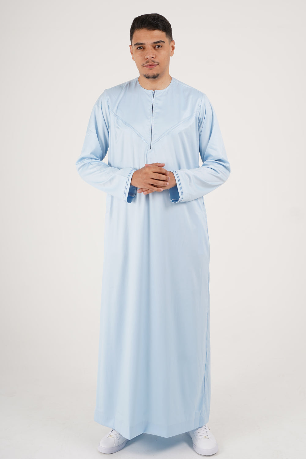 Rajul Emirati Sky Blue ST Mens Thobe Jubbah